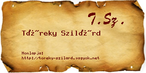 Töreky Szilárd névjegykártya